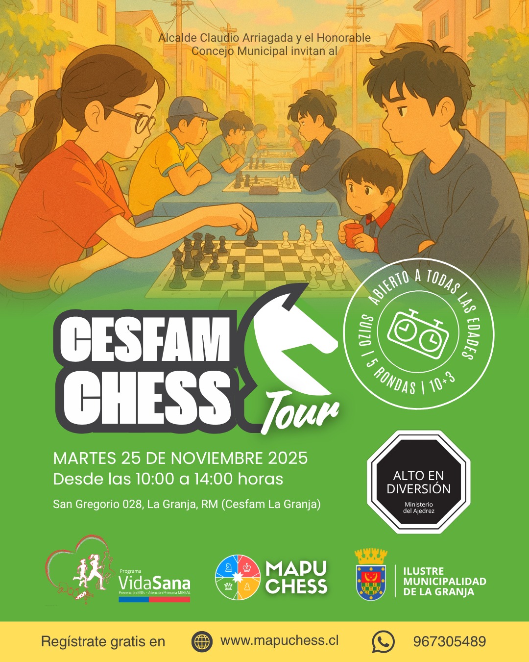 cesfamchessajedrezenlagranja Evento deportivo más importante de la comuna de la Granja, Santiago de Chile