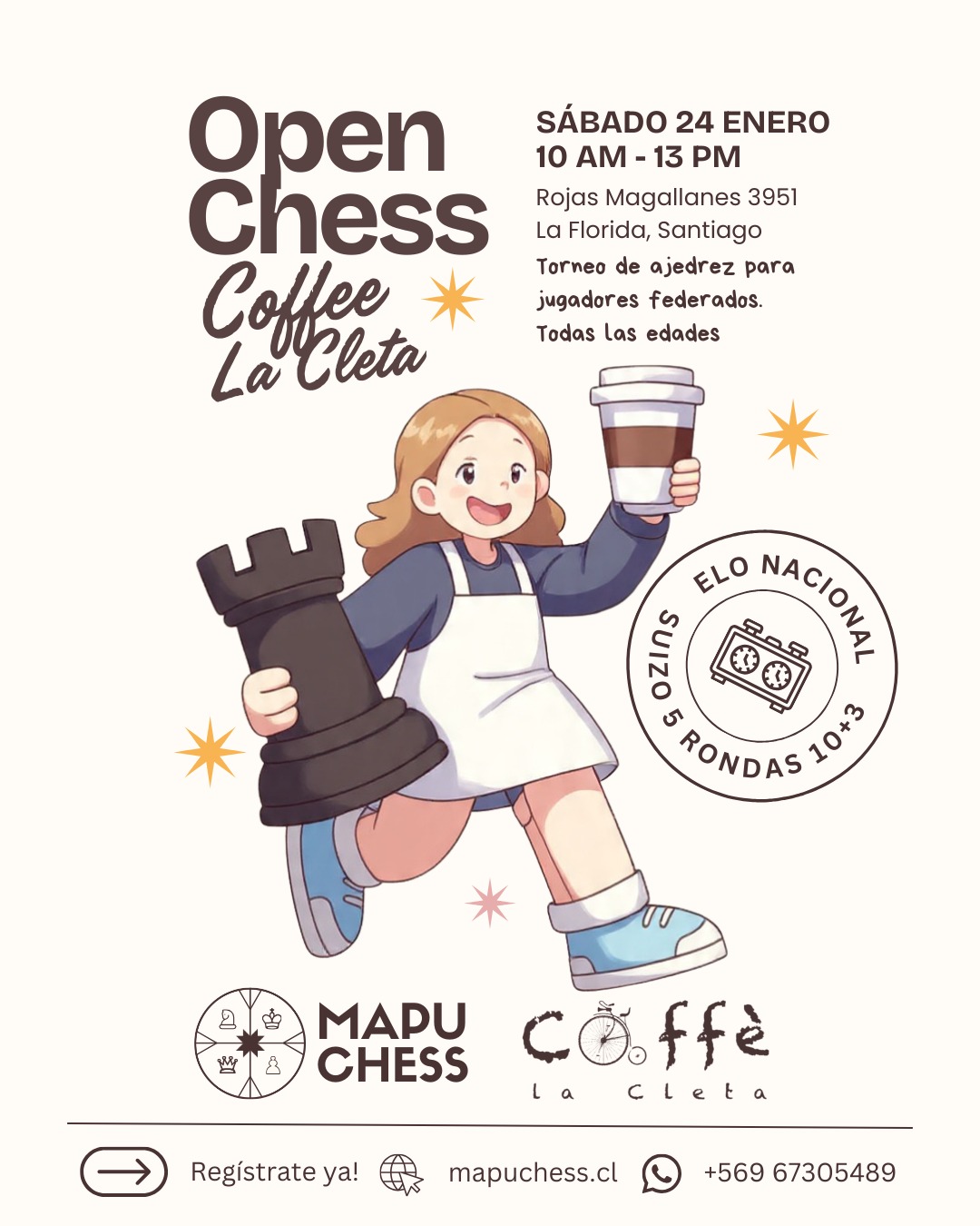 Openchesslacleta2026 Evento deportivo más importante de la comuna de la Granja, Santiago de Chile