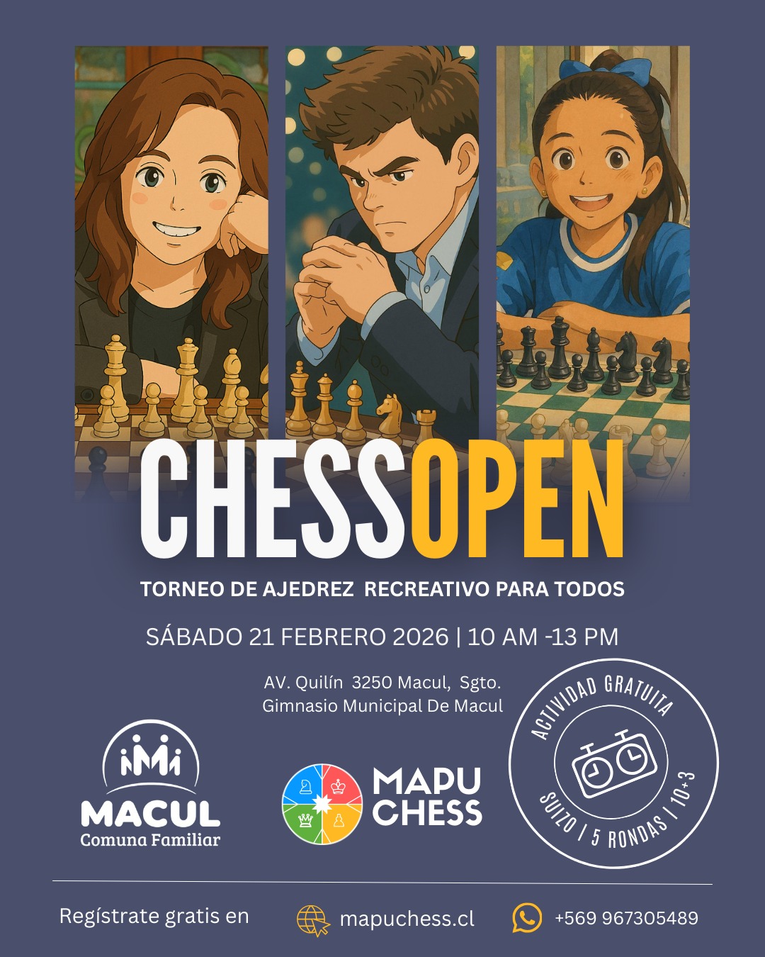 ajedrezmacul Evento deportivo más importante de la comuna de la Granja, Santiago de Chile