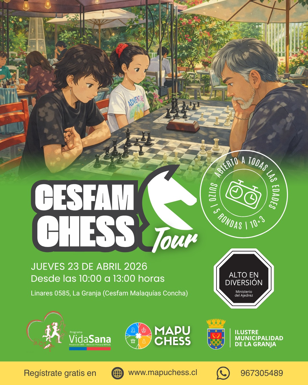 cesfamchesstorneoajedrezlagranjasantiago Evento deportivo más importante de la comuna de la Granja, Santiago de Chile